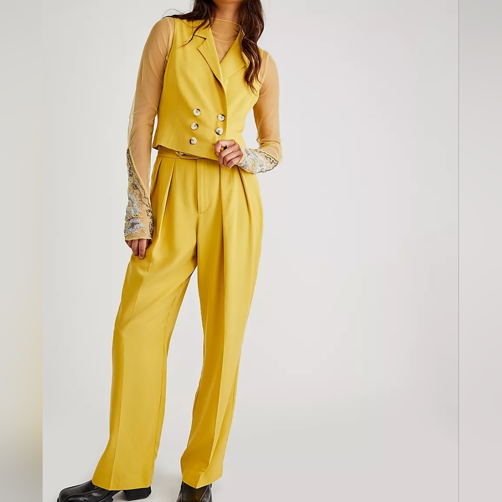 Free People Gabbie Vest Suit Set 12